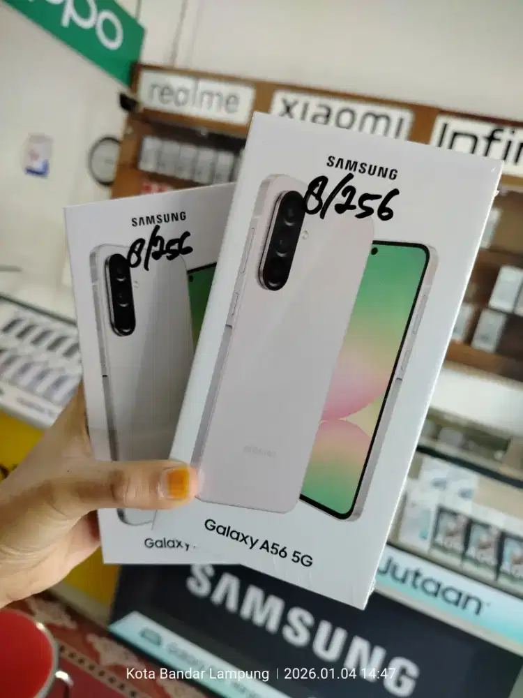 Samsung Galaxy A56 5G
RAM 8/256GB.
Barang Ori, Garansi Resmi 1Th