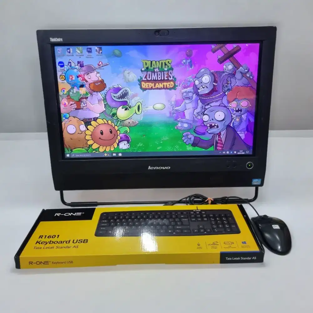 Pc all in one lenovo think M72Z intel core i3 fullset tinggal pakai