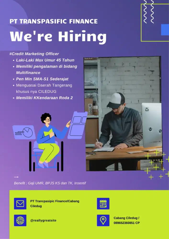 LOKER CMO PT Trancpasipic finance