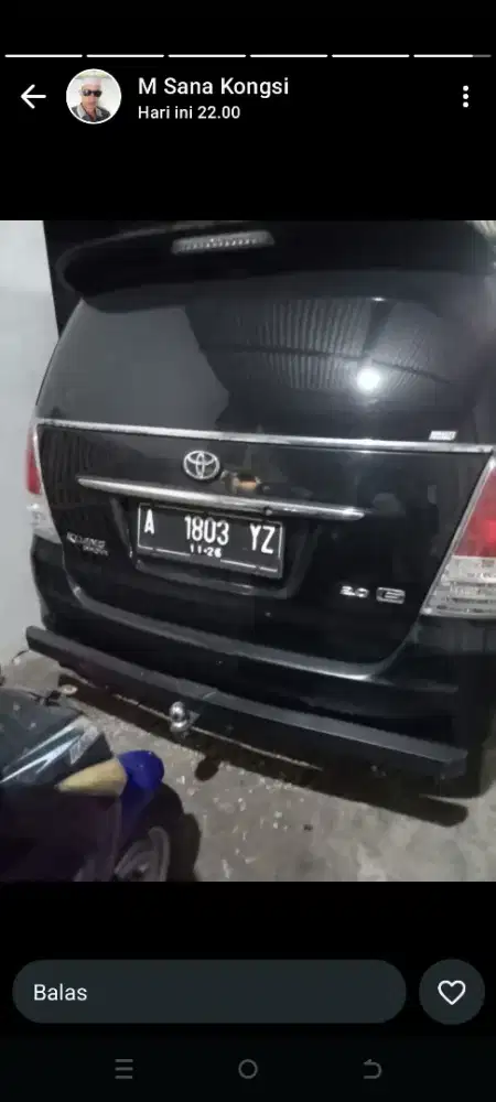 Di jual kijang inova tahun 2010 tipe E