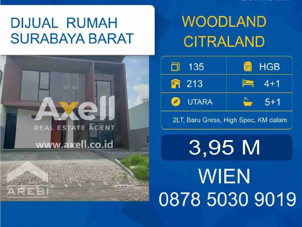 Rumah Woodland Citraland Dijual
