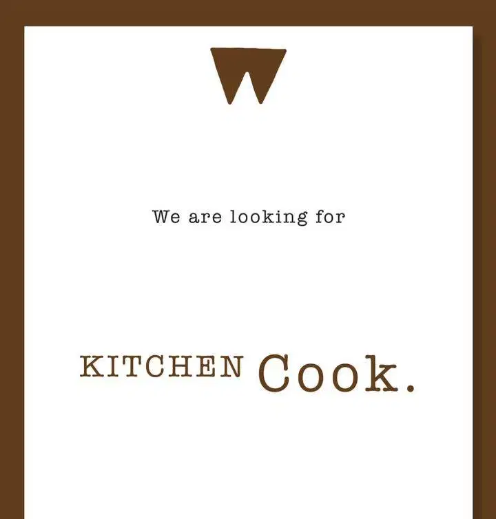 Dibutuhkan segera Kitchen Cook berpengalaman / bersertifikat