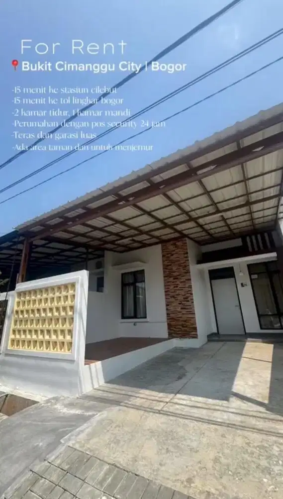 Disewakan Rumah di Bukit Cimanggu City
