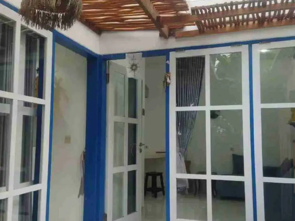 Santorini style home Fully Furnished munggu cepaka good location SHM
