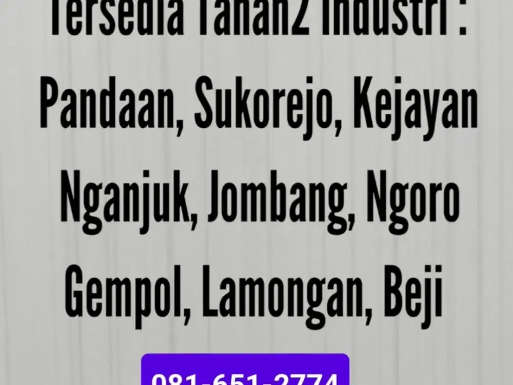 Tanah di Lingkar Timur Sidoarjo