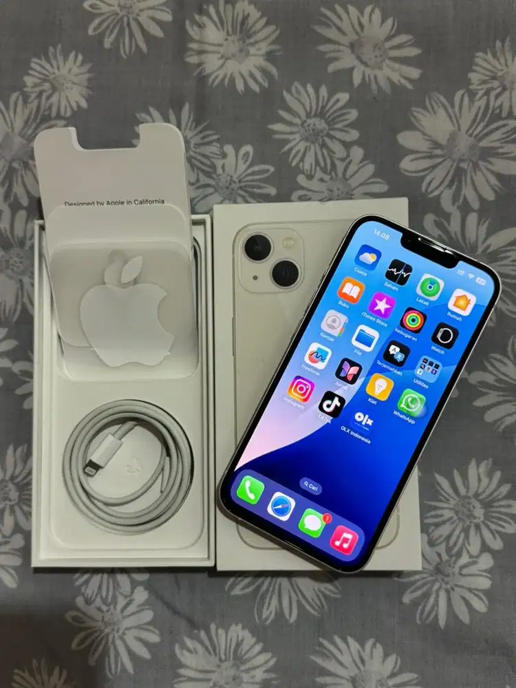 IPHONE 13 128 GARANSI ON White IBOX