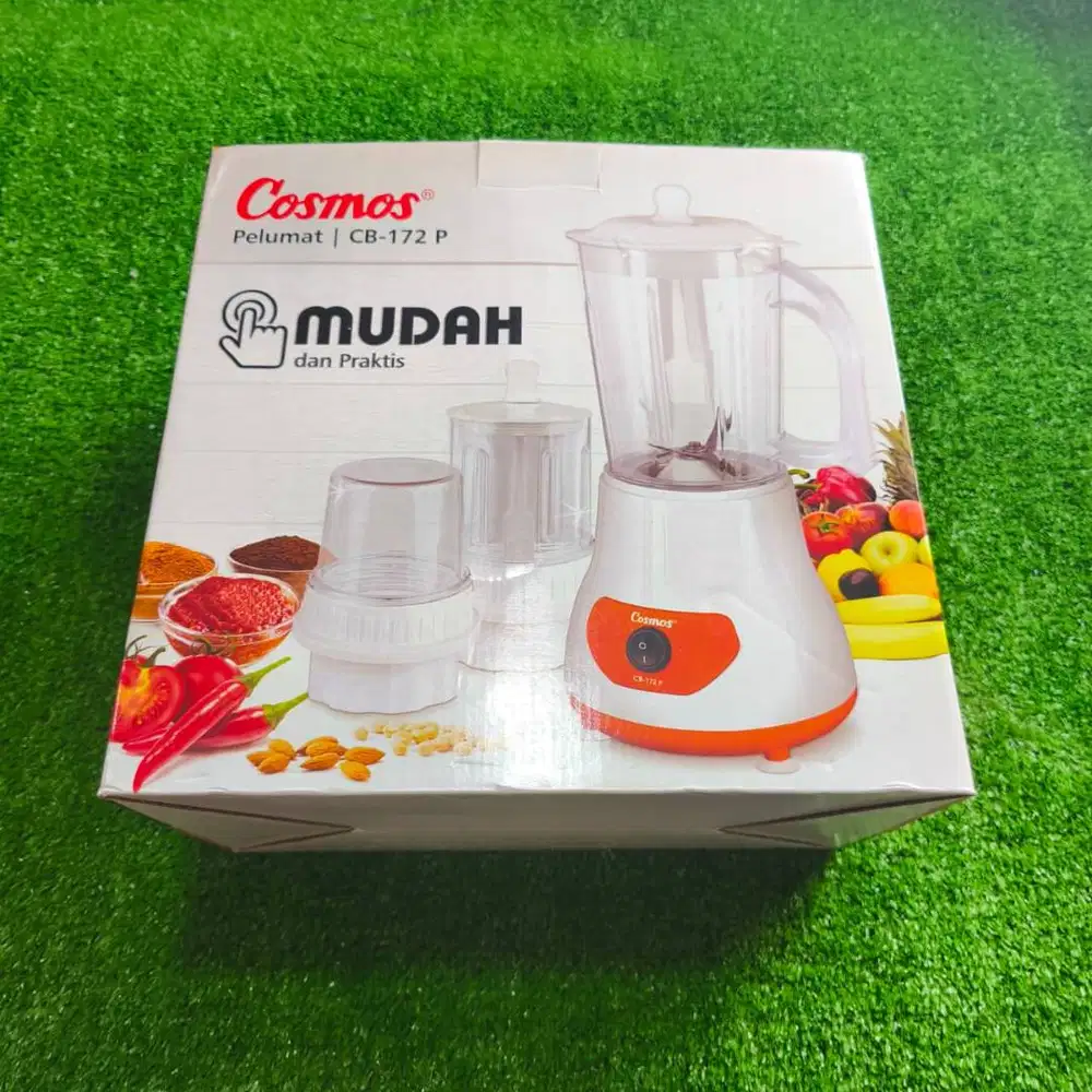 COSMOS CB-172 P Blender Plastik 3 in 1 Pelumat Mika Juicer Listrik 1 L