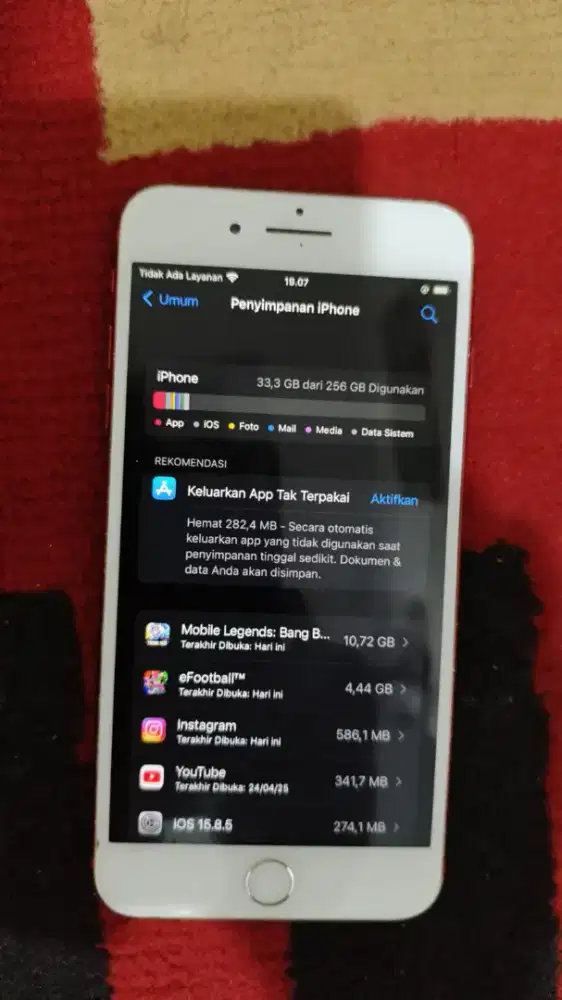 Iphone 7 plus (Red) 256gb ex inter