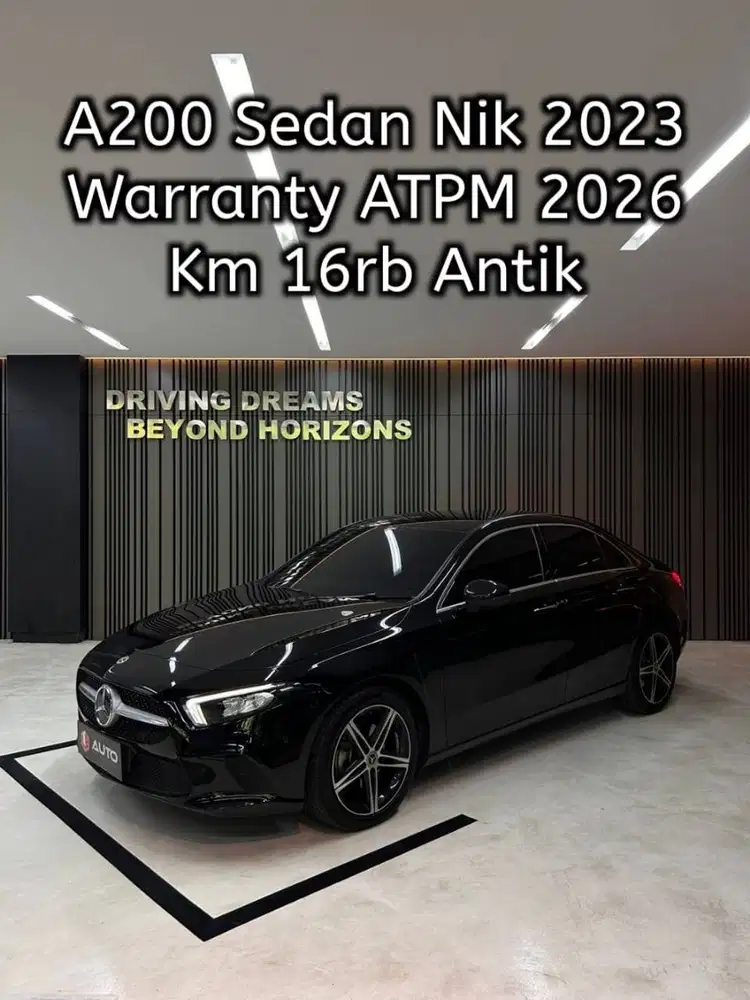 Mercedes Benz A200 Sedan Saloon 2023 Hitam Mercy Km16rb D1352AKL