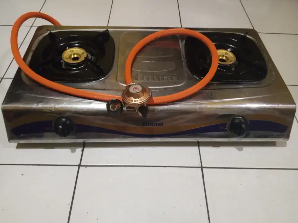 Kompor gas Rinnai 2 tungku + selang regulator
