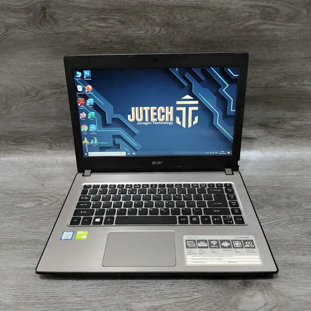 Laptop Gaming Acer Slim Core i7 Dual VGA Ram 16 GB