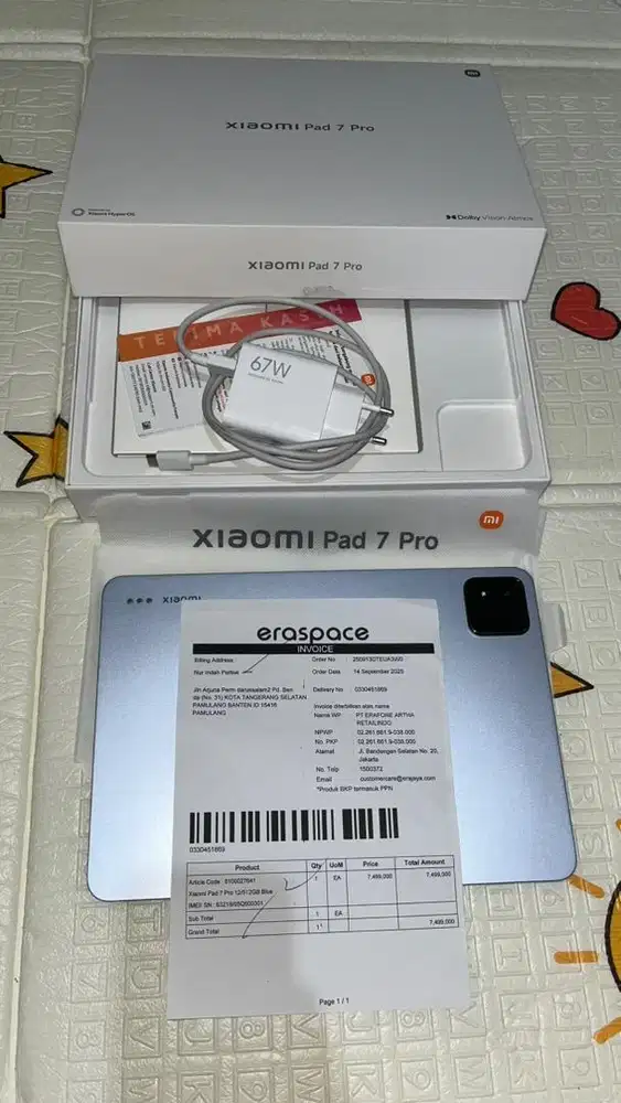 Xiaomi pad 7 pro 512 GB