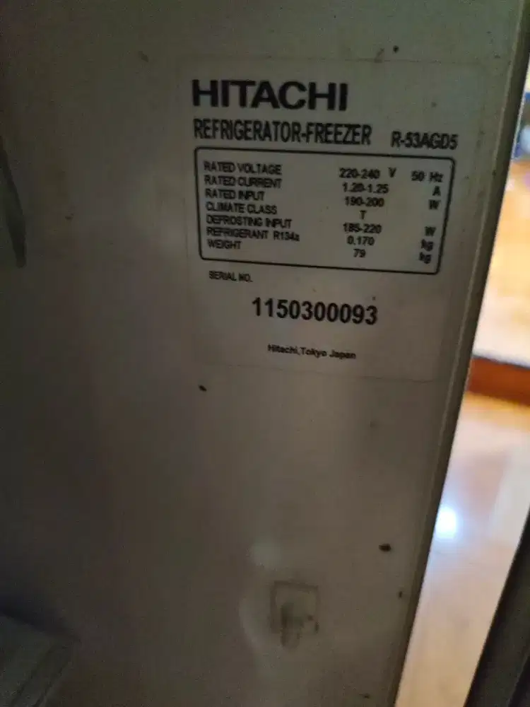 Kulkas tidak terpakai