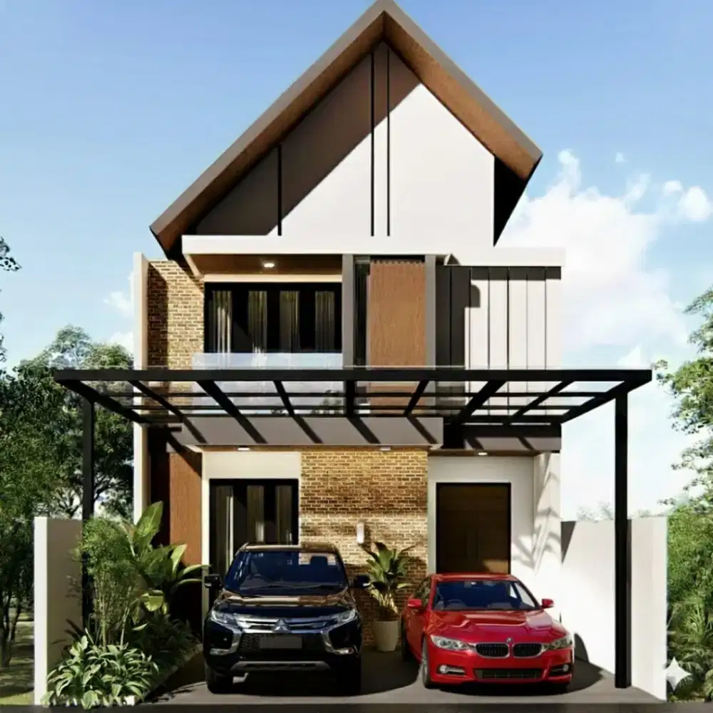 Villa  / Rumah  Proses Bangun Dilengkapi Dengan Kolam Renang Pribadi