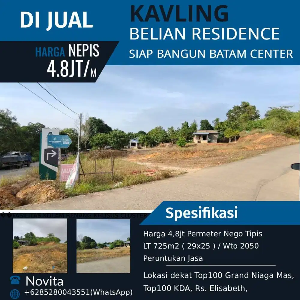 Kavling Di Belian Residence Siap Bangun Batam