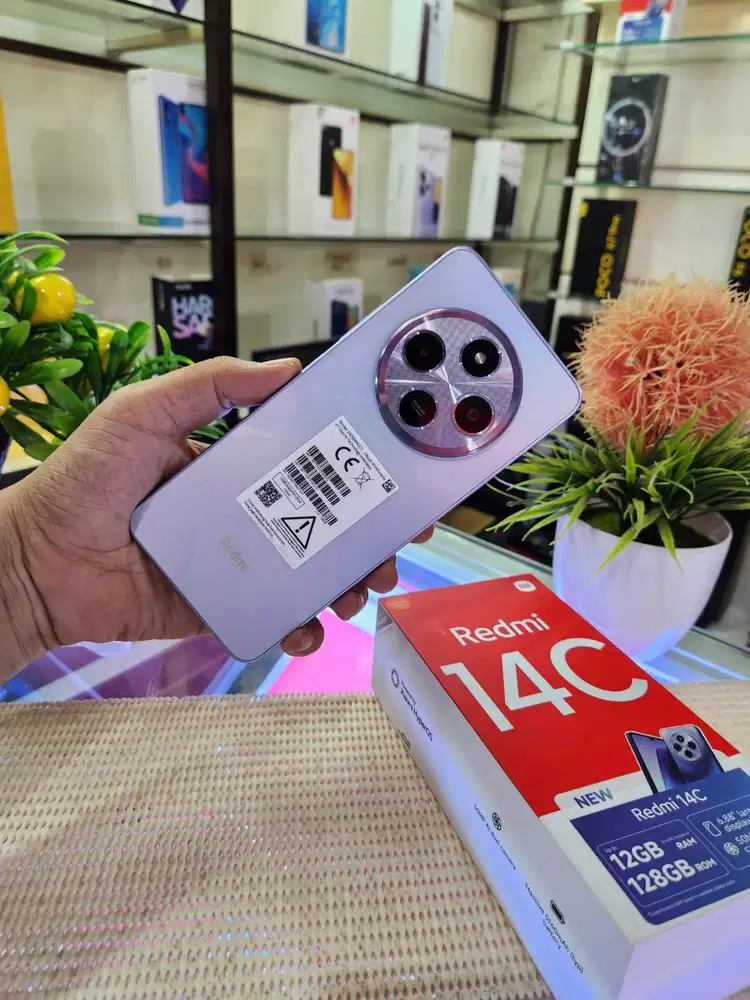 Redmi 14C Ram (6+6) 12Gb/ 128Gb Fullset Mulus Ori Like New Bergaransi