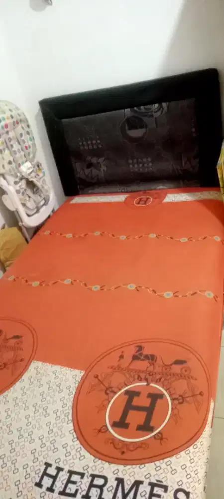 Kasur busa buat 2 org mines bahan Luar sobek bonus sepre