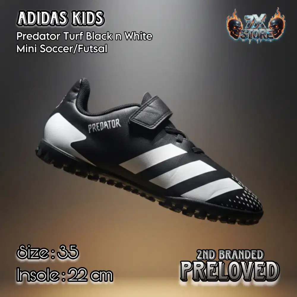 SEPATU BOLA FUTSAL/MINI SOCCER ANAK COWO ADDS PREDATOR VELCRO