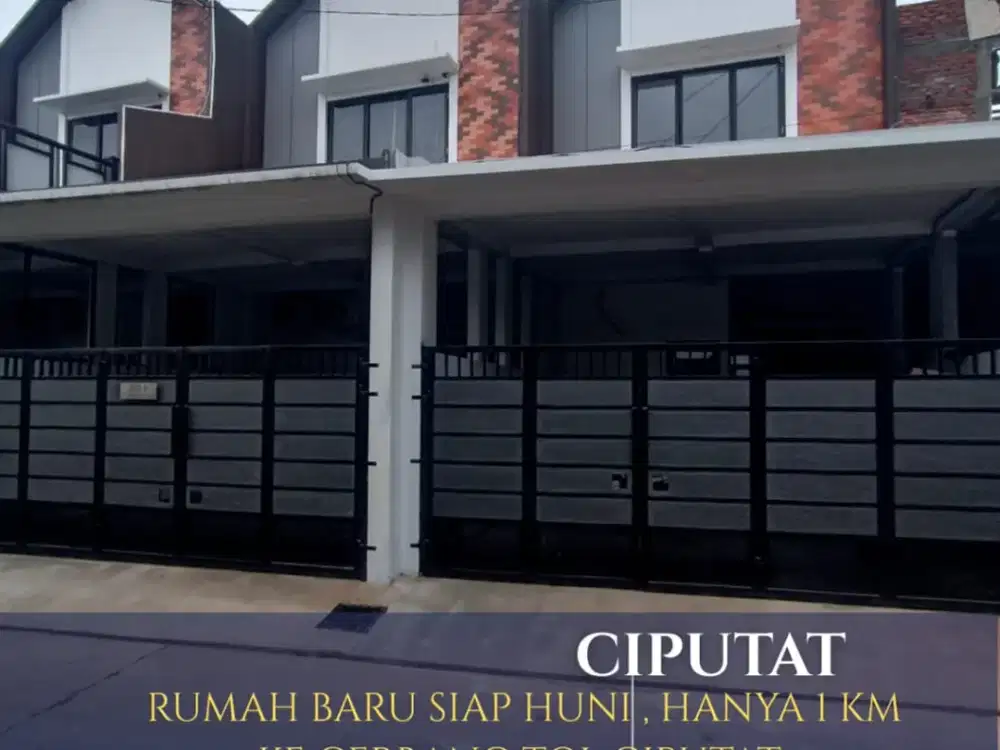DIJUAL CEPAT RUMAH SCANDINAVIAN MURAH TANAH LUAS DI CIPUTAT SELANGKAH KE TOL