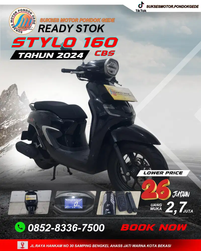 CASH DAN KREDIT BERGARANSI HONDA STYLO 160CBS TAHUN 2024