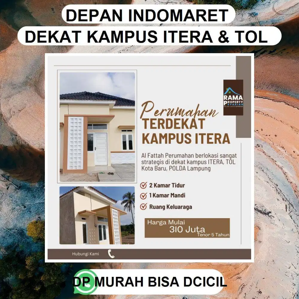 Perumahan KOMERSIL paling terdekat DARI kampus itera