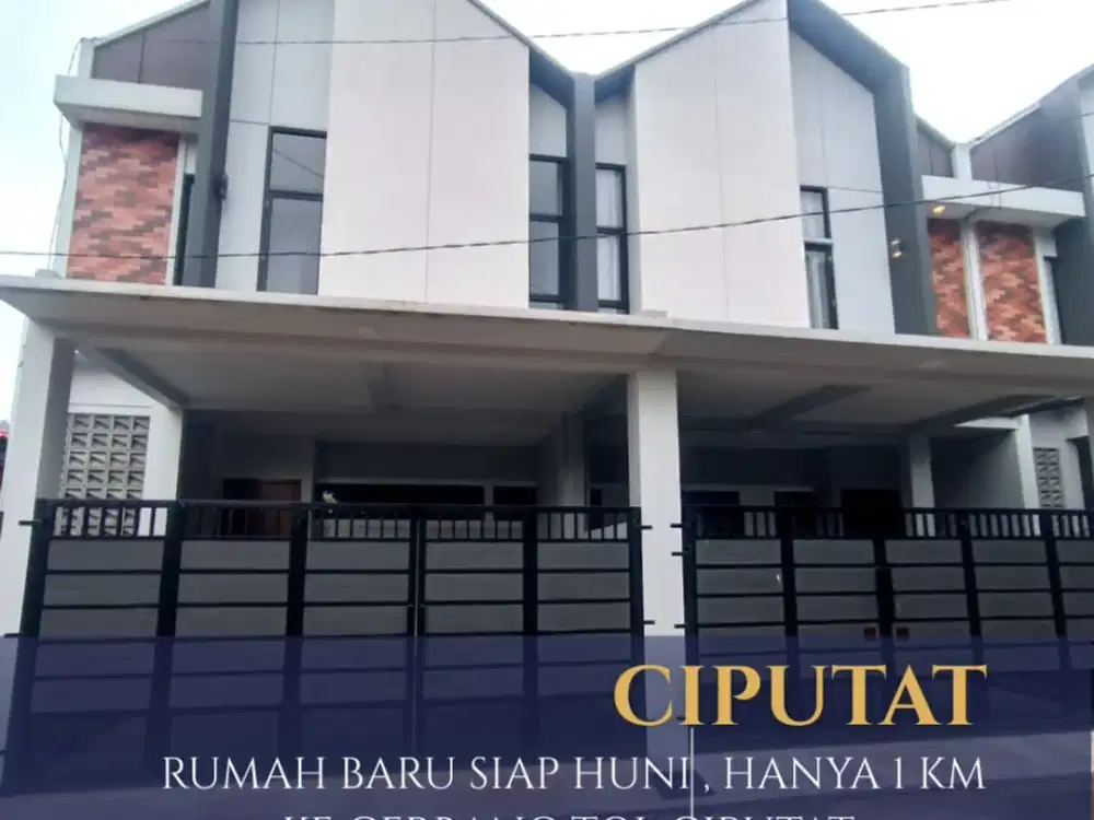 DIJUAL CEPAT RUMAH MODERN SCANDINAVIAN MURAH DI CIPUTAT SELANGKAH KE TOL