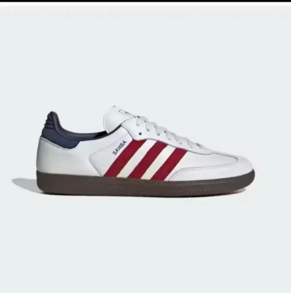 ADIDAS SAMBA OG (core white/team victory red/night indigo)