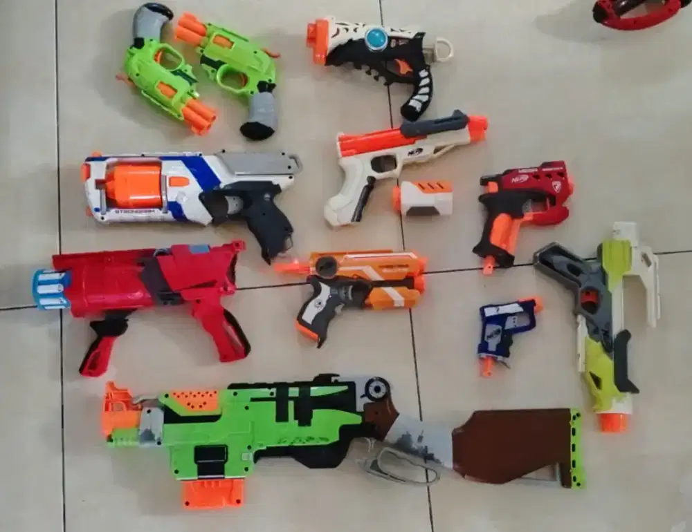 Preloved mainan tembakan nerf