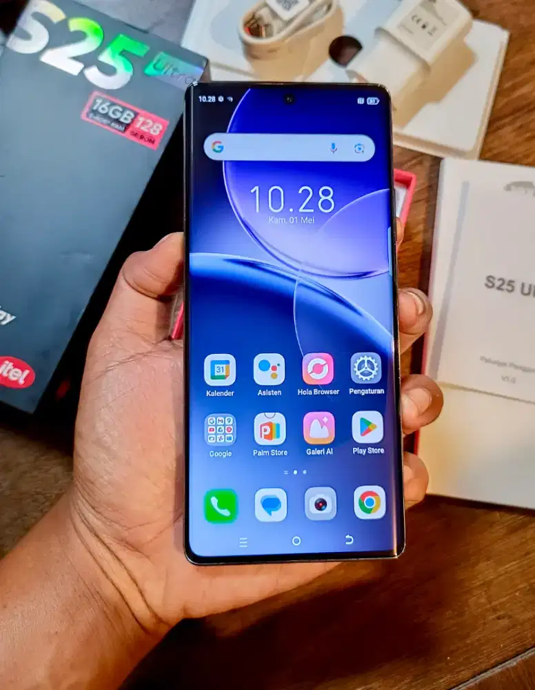 Itel S25 Ultra (8/128) Fullset Ori Mulus Terawat Layar Melengkung
