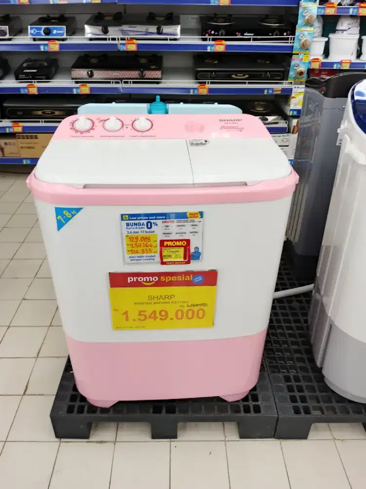 MESIN CUCI 2 TABUNG SHARP PROMO CICILAN TANPA DP