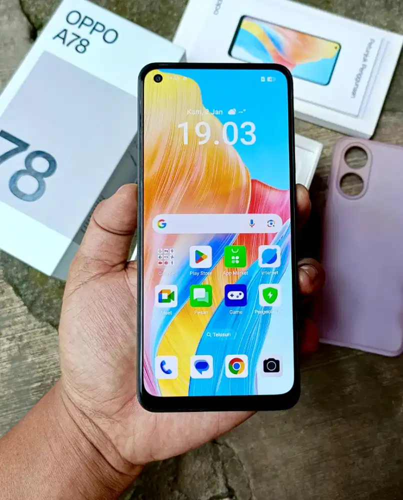 Oppo A78 (8/256) Fullset Ori Mulus Terawat Finger Layar