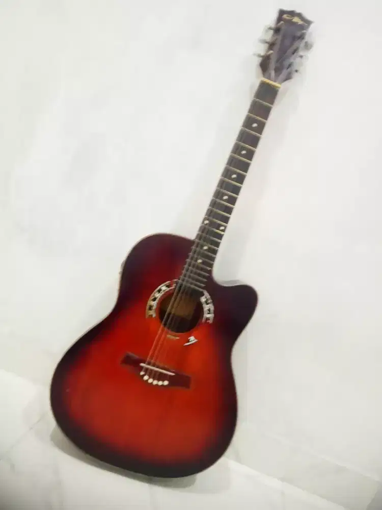 Gitar akustik electrik Alegro full senar mulus jarang pke lagi