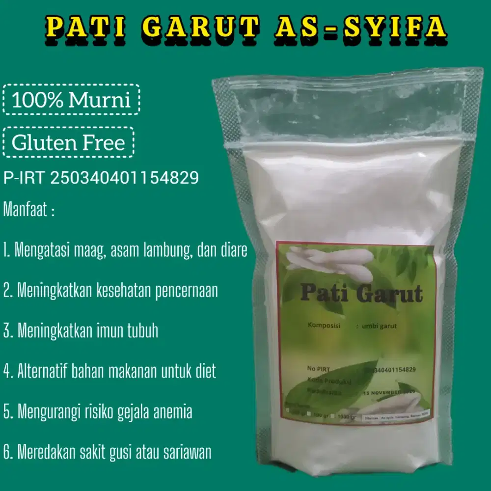 Pati Garut | Tepung Garut | Pati Irut