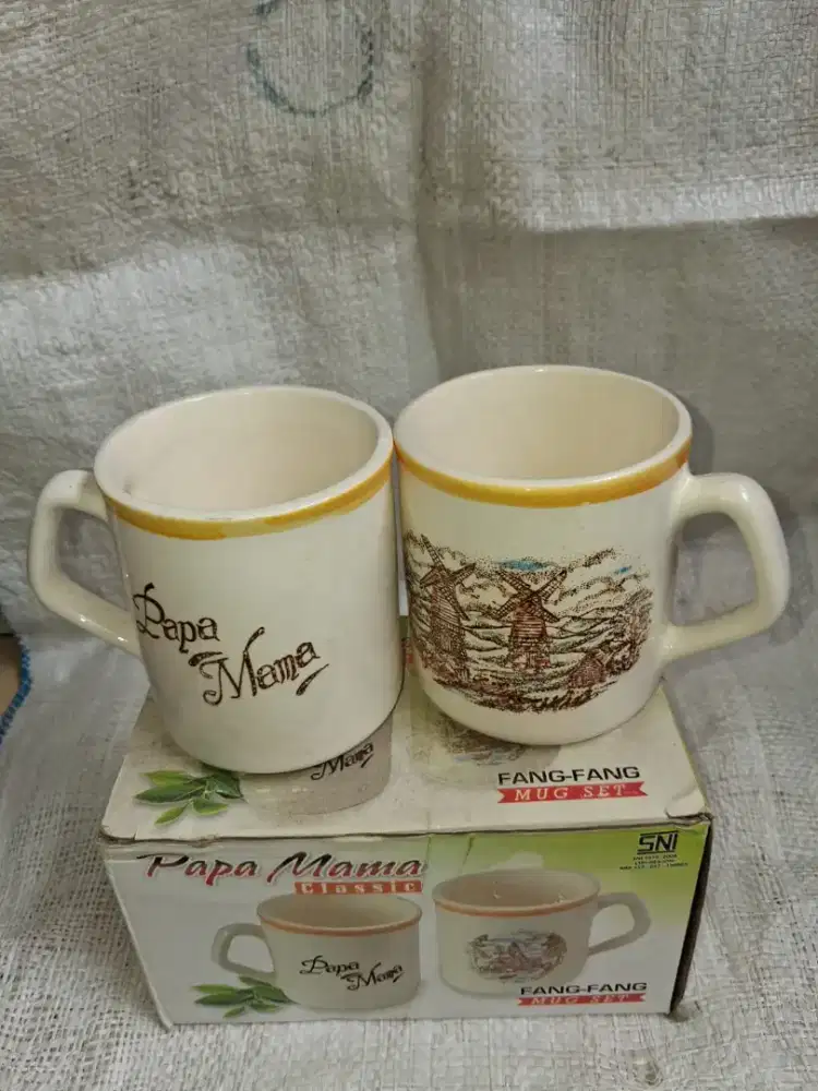 Mug papa mama keramik classic