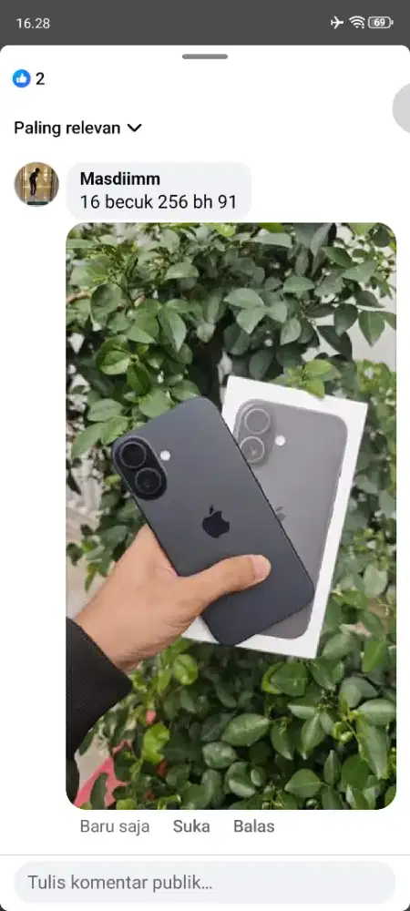 iPhone 16 256 beacukai