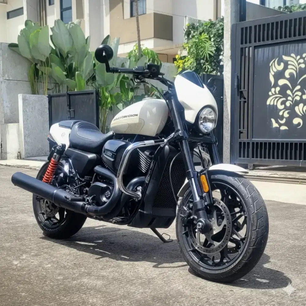 HARLEY DAVIDSON HD STREET ROD 2018 WHITE KONDISI SUPER MANTAP