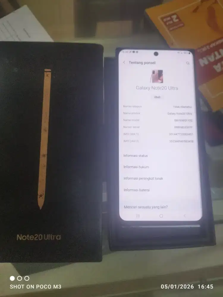 Ex sein Samsung Note 20 Ultra 8/256 Mystic Bronze