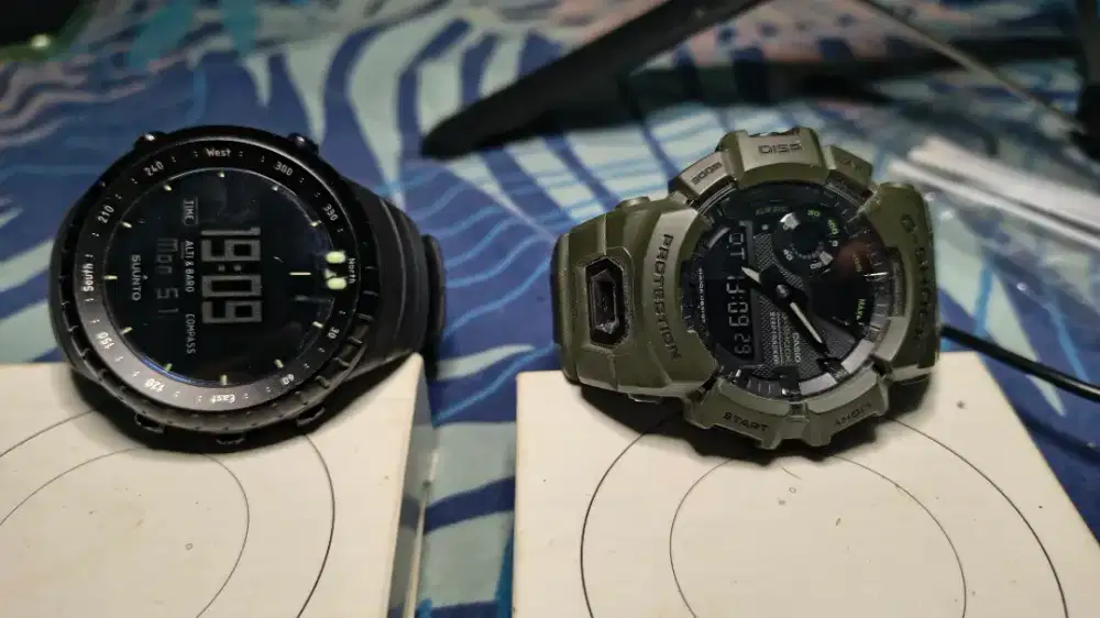 [Jual] Jam Tangan Suunto All Black & GShock Step Tracker