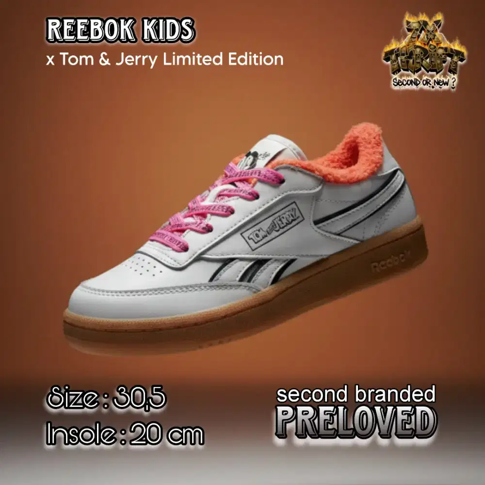 SEPATU ANAK COWO/CEWE CASUAL/SANTAI RBK x TOM n JERRY LIMITED EDITION