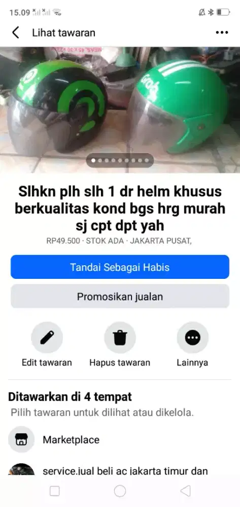 Slhkn plh slh 1 dr helm khusus berkualitas kond mls skl murah sj cpt