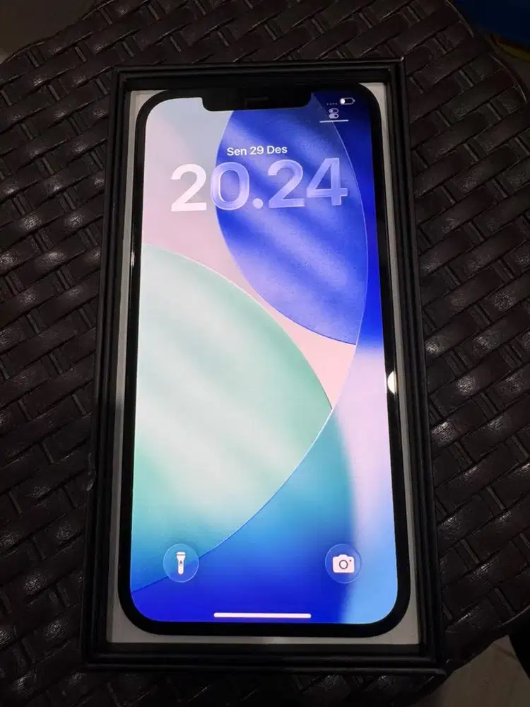 Iphone 12 promax 256GB blue and white second ex resmi