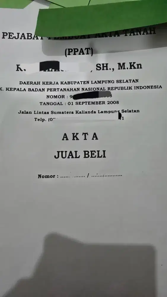 Dijual tanah ukuran 150 dan 300