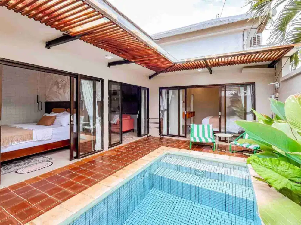 new brand villa for sale 2 bedroom  fully furnished Kawasan Melasti beach Ungasan