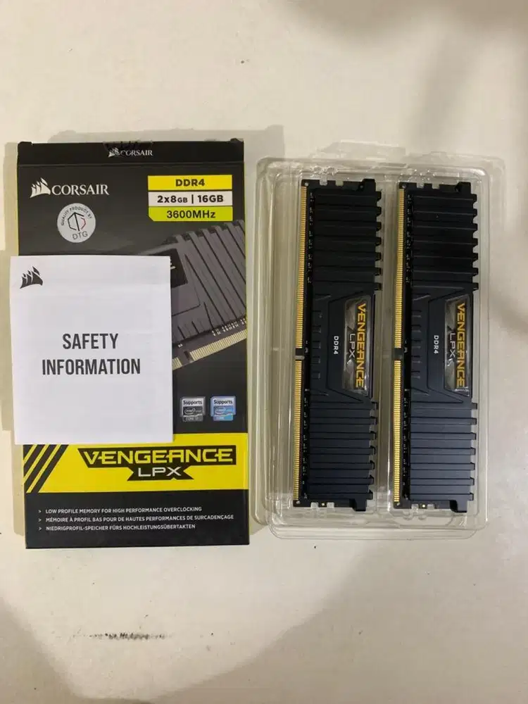 RAM Corsair Vegeance LPX 2x8gb 3600Mhz