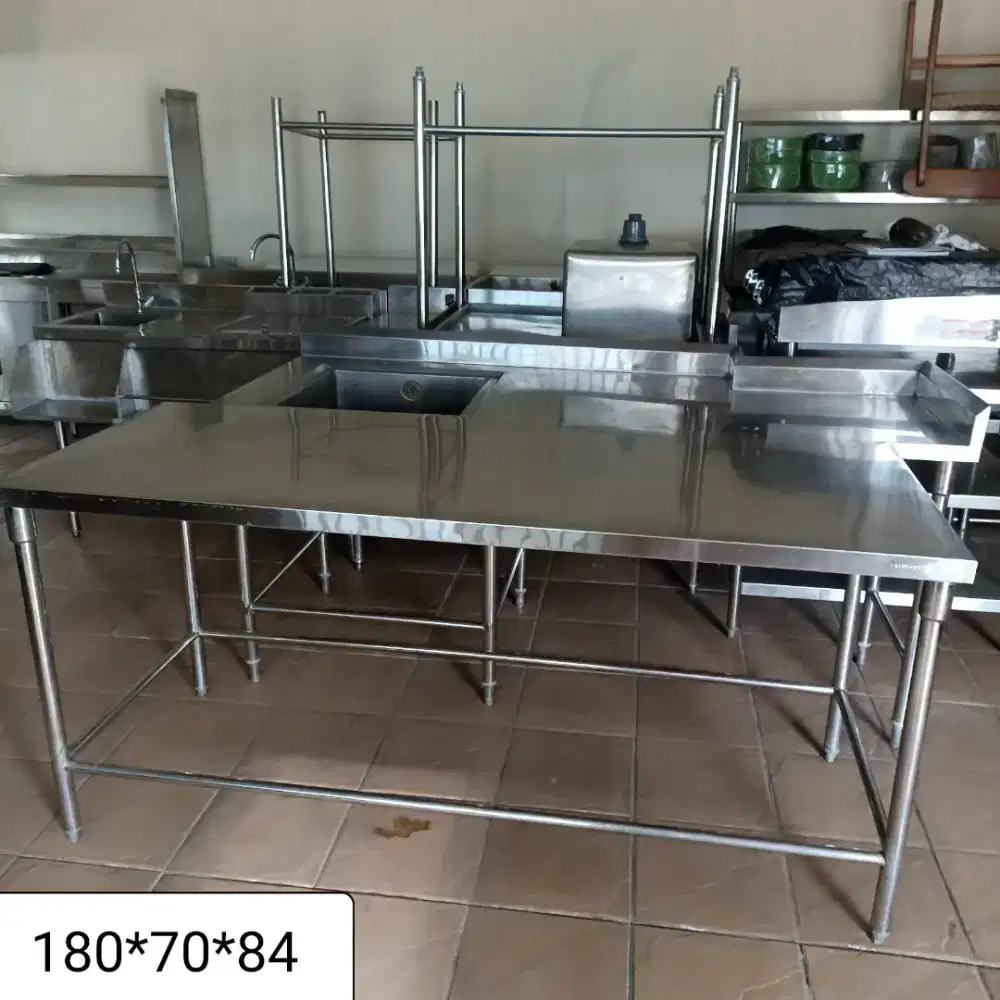 Meja prepare stenlis