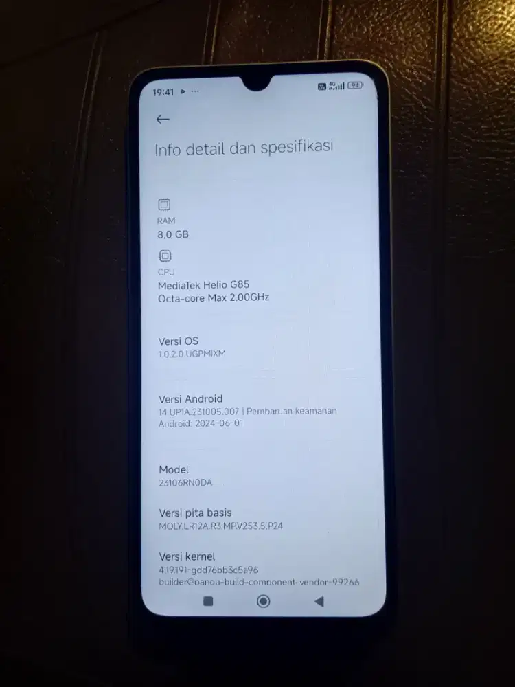 Di jual BU hp redmi 13c ram 8/256, mulus,lokasi jakpus
