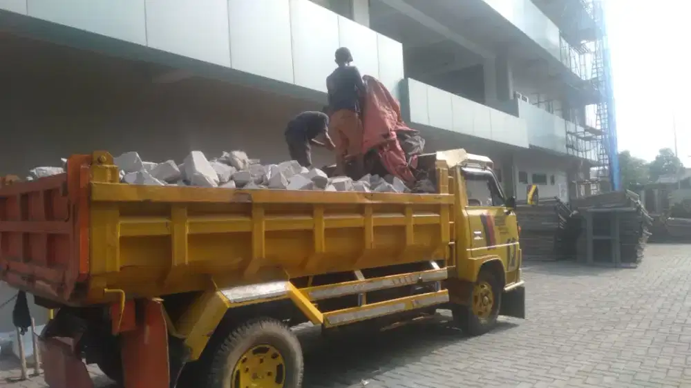 Jasa buang puing sampah proyek murah