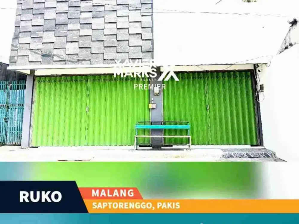 Disewakan Ruko Baru Gress 1 Lt Di Saptorenggo, Kec. Pakis Kab. Malang
