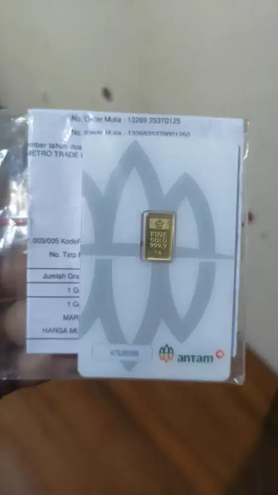 JUAL CEPAT BU EMAS ANTAM RM 1 GRAM 2025 SISA SATU KEPING