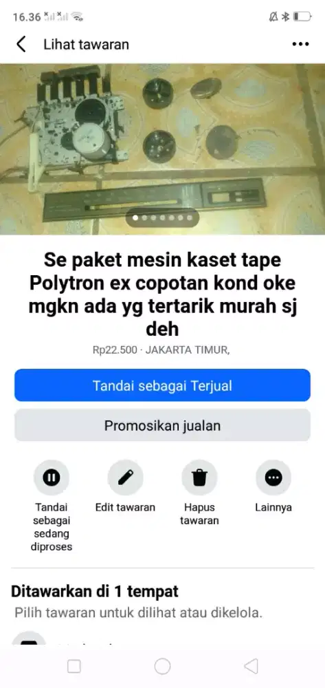 Se paket tape kaset audio compo Polytron lawas bhn kanibalan murah